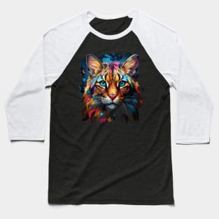 Ocelot Rainbow Baseball T-Shirt